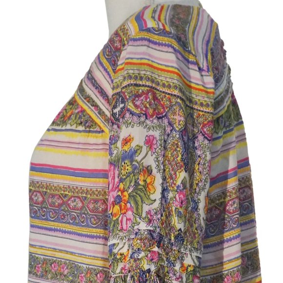 Maeve Anthropologie Ceresco Floral-Print Peasant Blouse - Picture 8 of 12